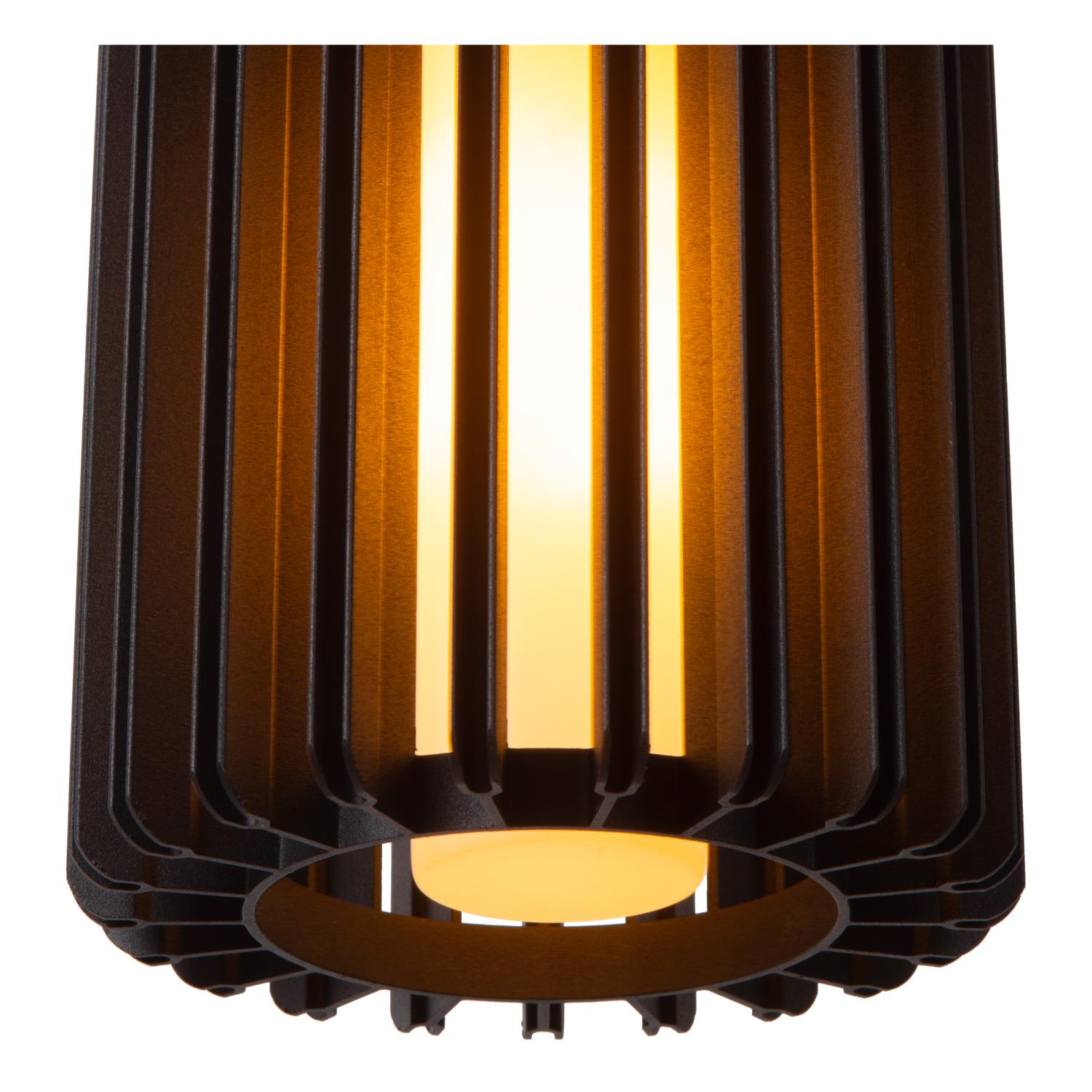 Lucide LAMBRES - Hanglamp - Ø 15 cm - 1xE27 - Zwart - Afbeelding 3