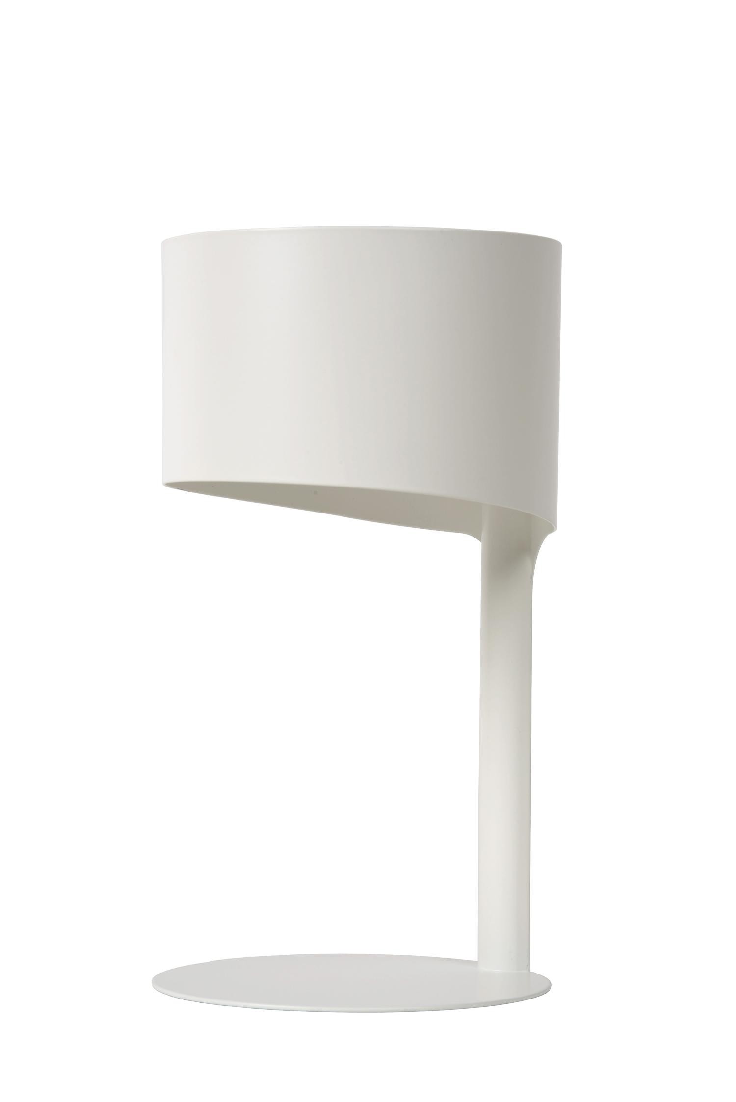 Lucide KNULLE - Tafellamp - Ø 15 cm - 1xE14 - Wit - Afbeelding 2