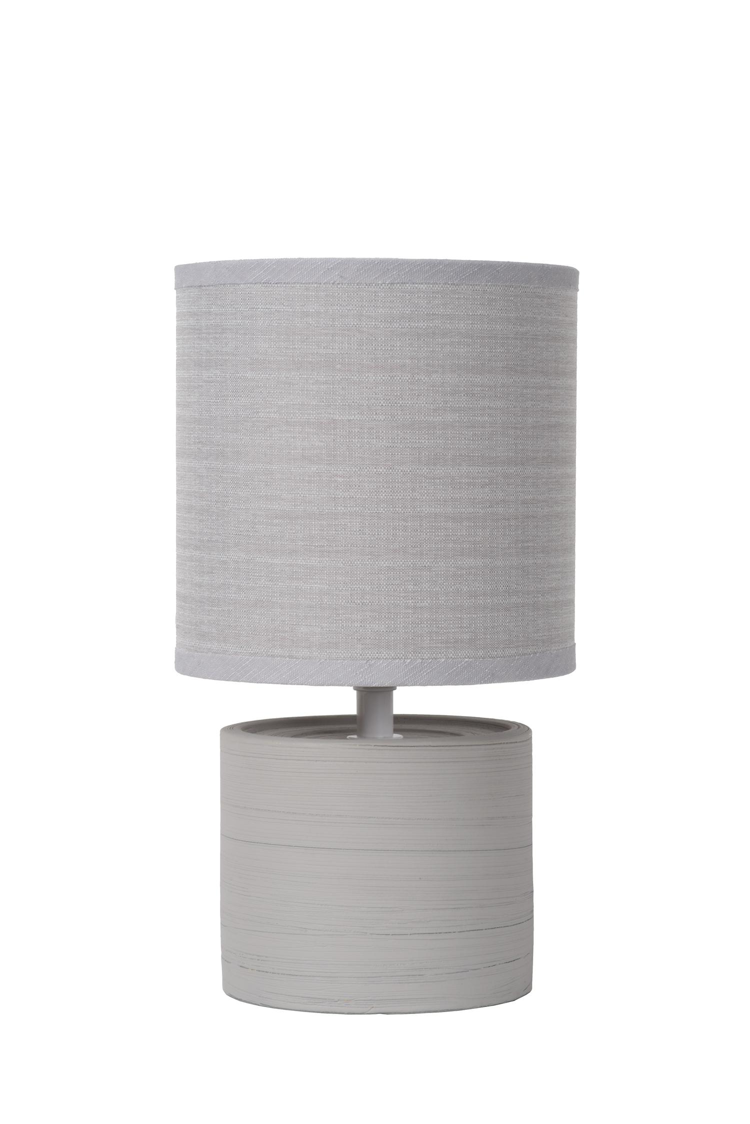 Lucide GREASBY - Tafellamp - Ø 14 cm - 1xE14 - Grijs - Afbeelding 2