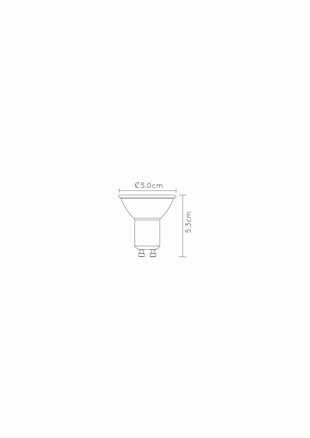 Lucide MR16 - Led lamp - Ø 5 cm - LED Dimb. - GU10 - 1x5W 2200K/2500K/2700K - Zwart - Afbeelding 8