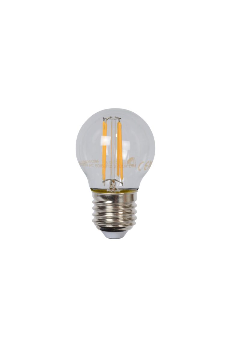 Lucide G45 - Filament lamp - Ø 4,5 cm - LED Dimb. - E27 - 1x4W 2700K - Transparant - Afbeelding 2