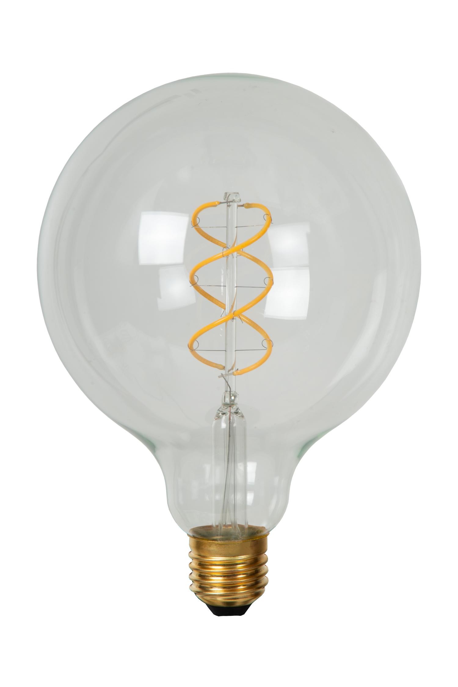 Lucide G125 - Filament lamp - Ø 12,5 cm - LED Dimb. - E27 - 1x4,9W 2700K - Transparant - Afbeelding 2