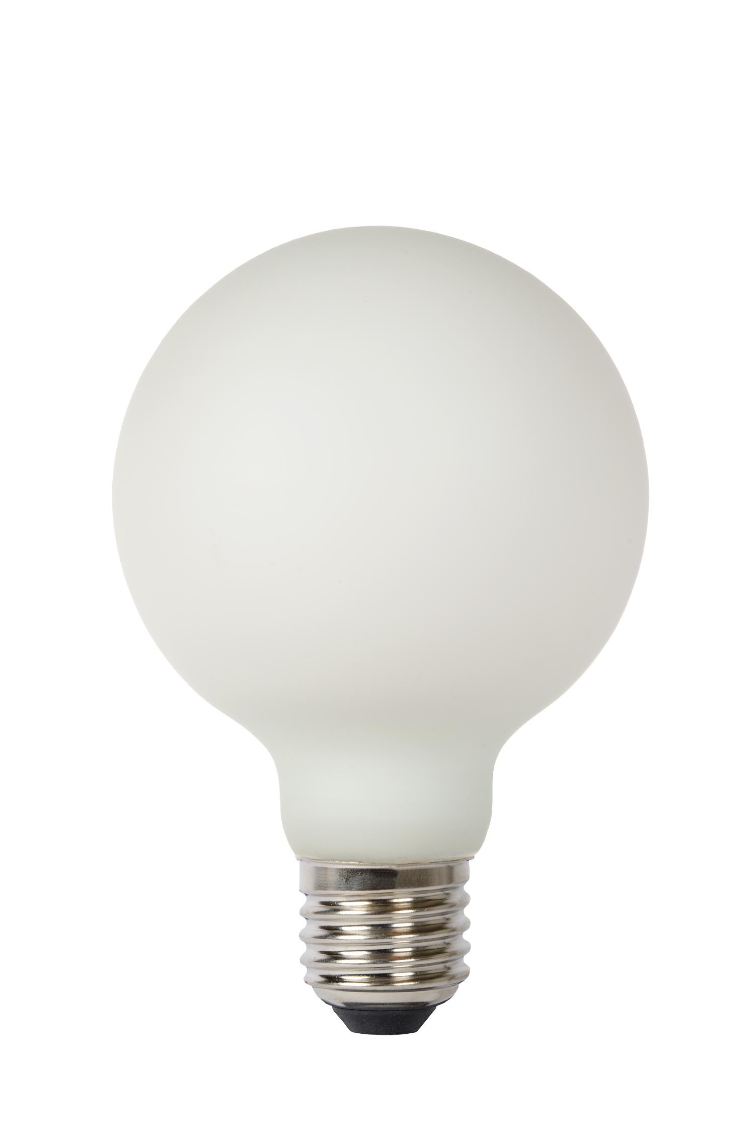 Lucide G80 - Filament lamp - Ø 8 cm - LED Dimb. - E27 - 1x8W 2700K - Opaal - Afbeelding 2
