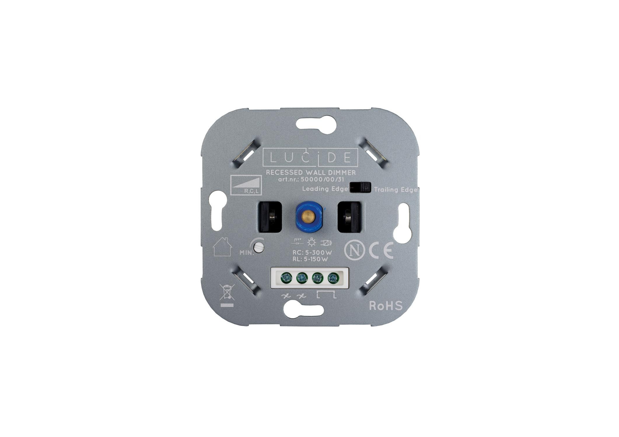 Lucide LED dimmer Fase aansnijding RL 5-150W /Fase afsnijding RC 5-300W Wit - Afbeelding 2