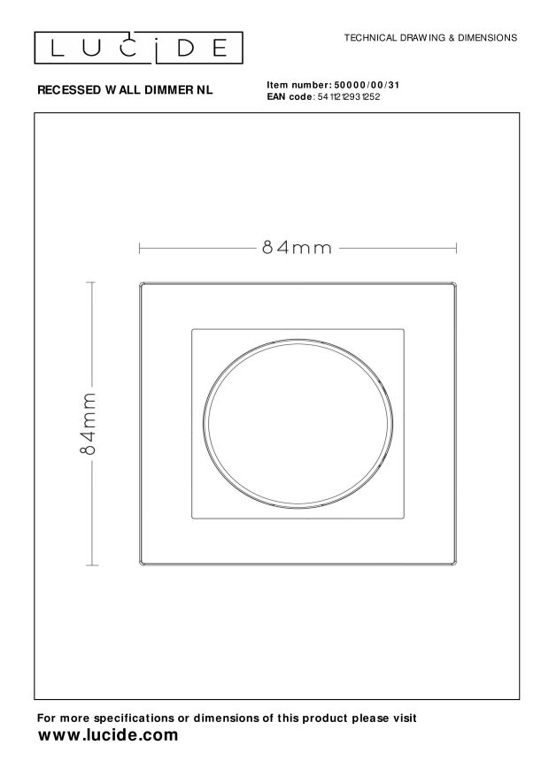 Lucide LED dimmer Fase aansnijding RL 5-150W /Fase afsnijding RC 5-300W Wit - Afbeelding 6
