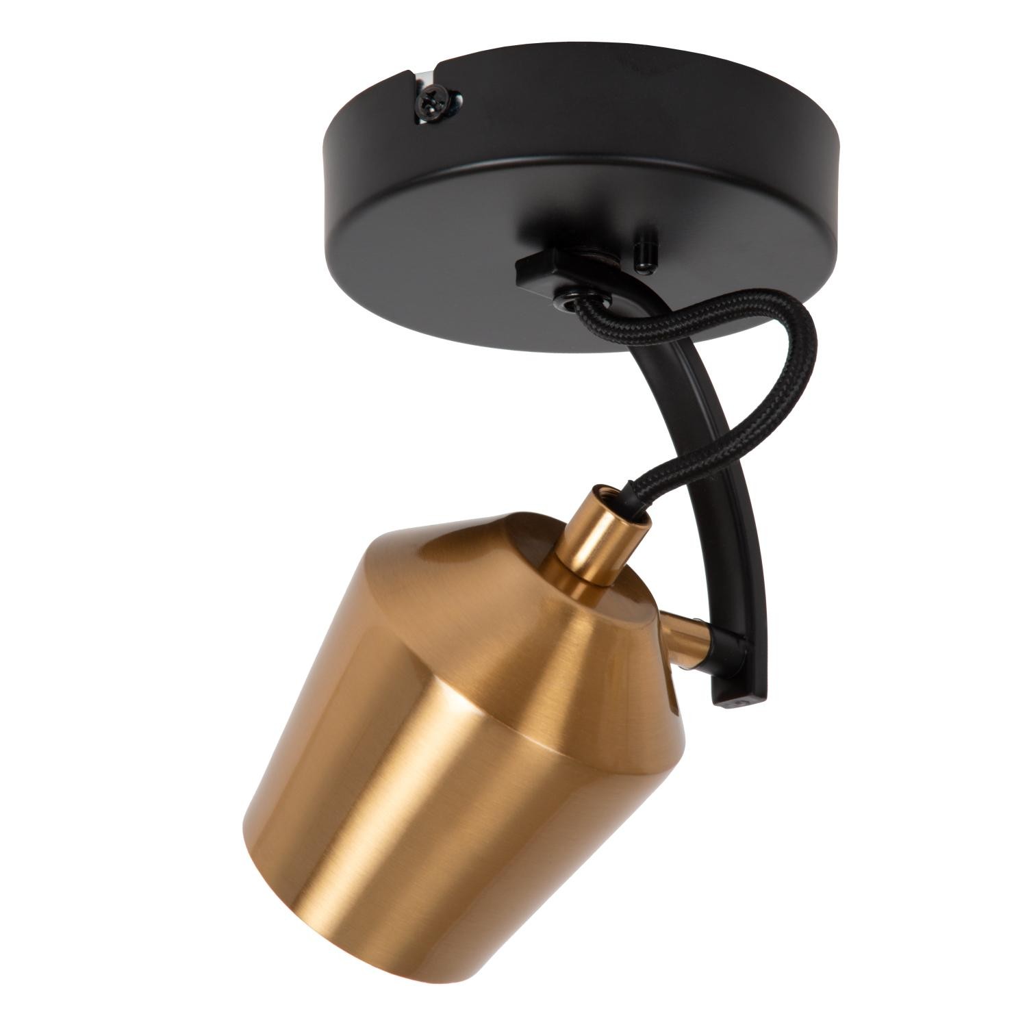 Lucide EMILE - Plafondspot - Ø 10,5 cm - 1xGU10 - Mat Goud / Messing - Afbeelding 3