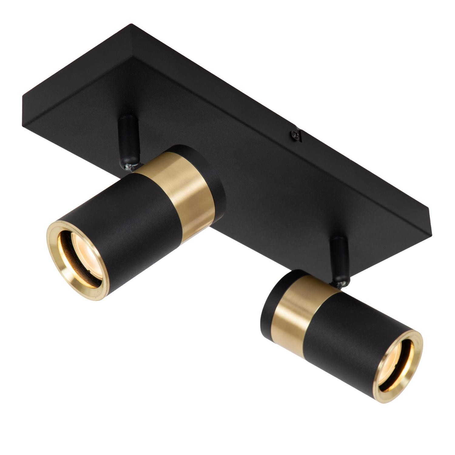 Lucide GORIK - Plafondspot - 2xGU10 - Zwart - Afbeelding 5