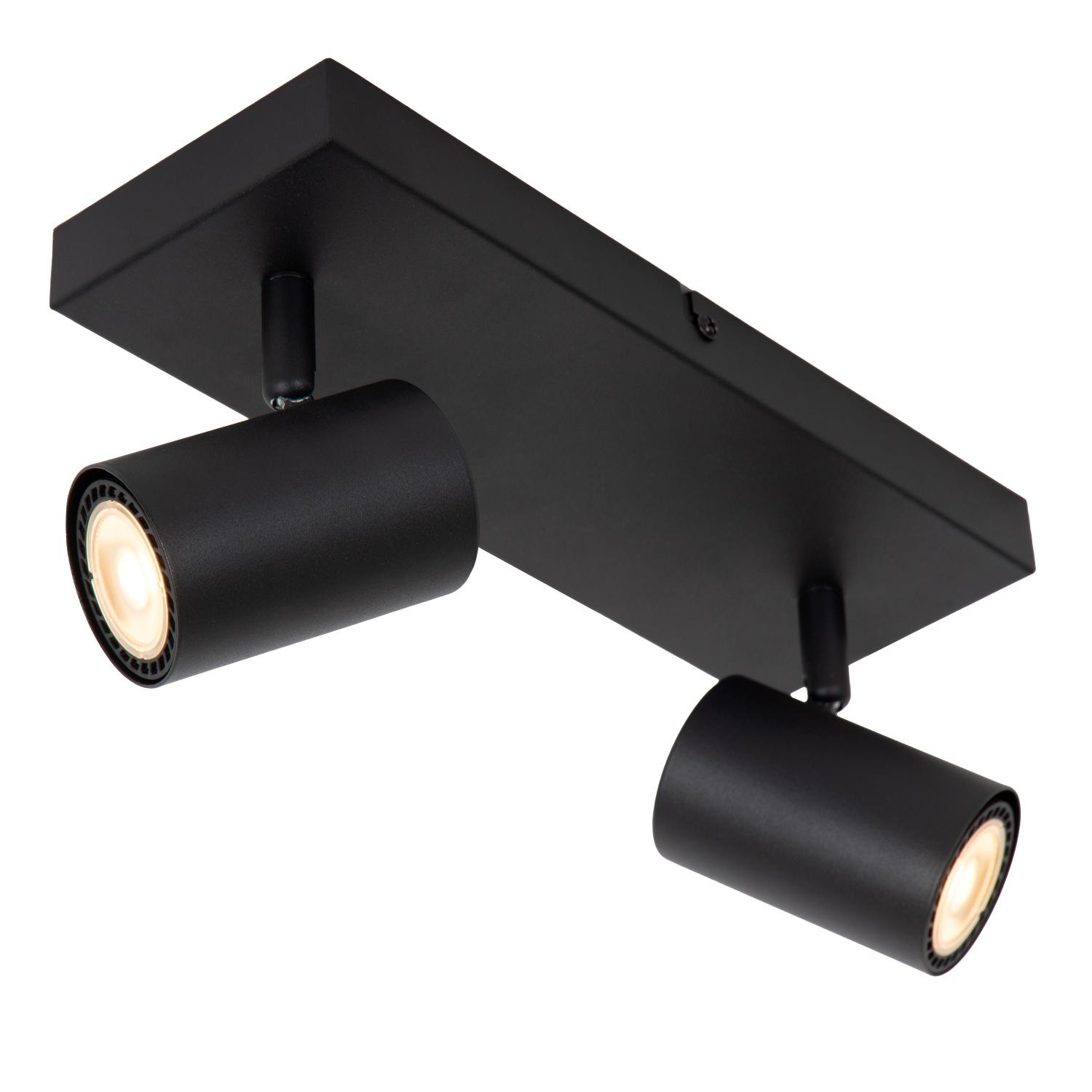 Lucide AMIGO - Plafondspot - 2xGU10 - Zwart - Afbeelding 5