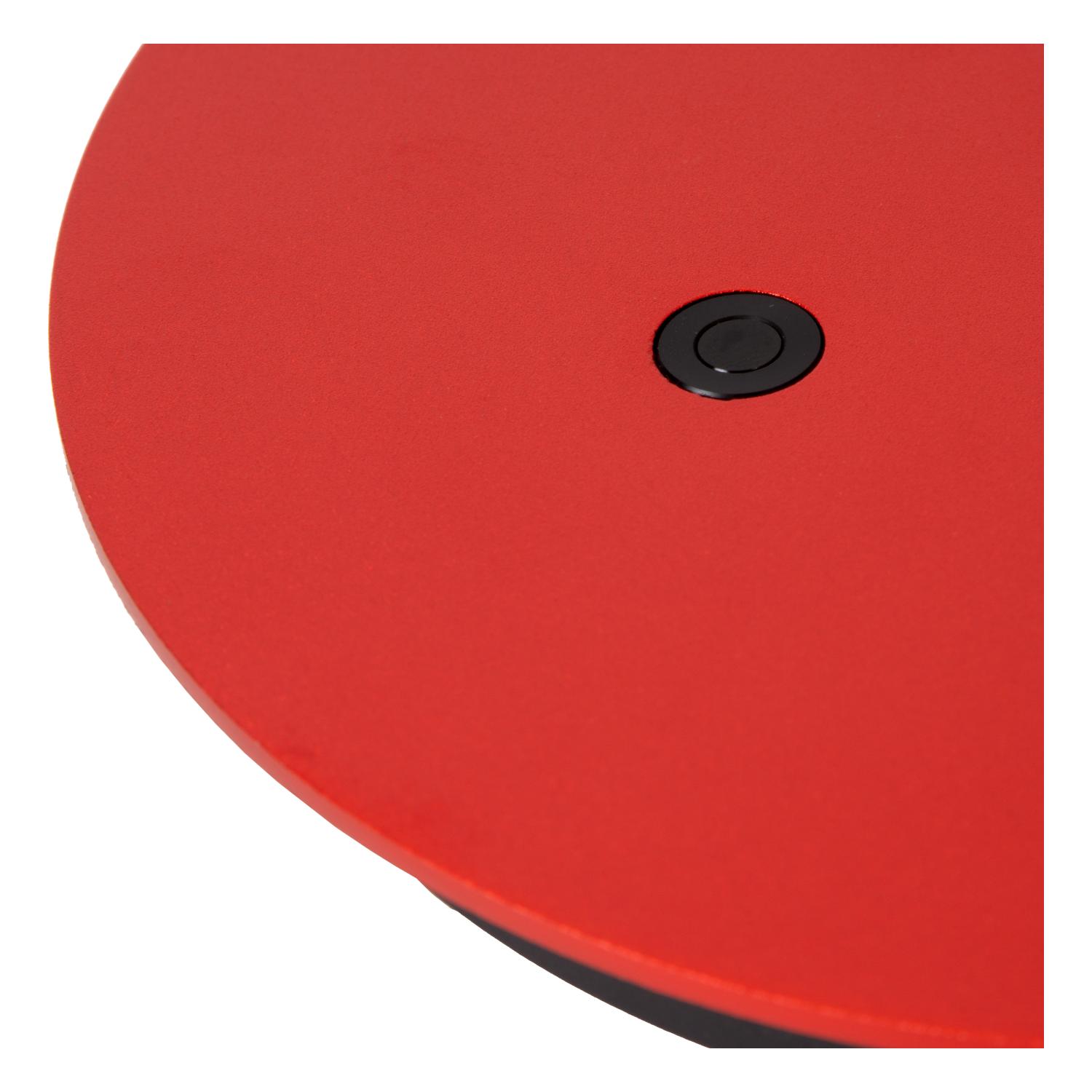 Lucide OGDEN - Tafellamp - LED Dimb. - 1x7W 3000K - Rood - Afbeelding 8
