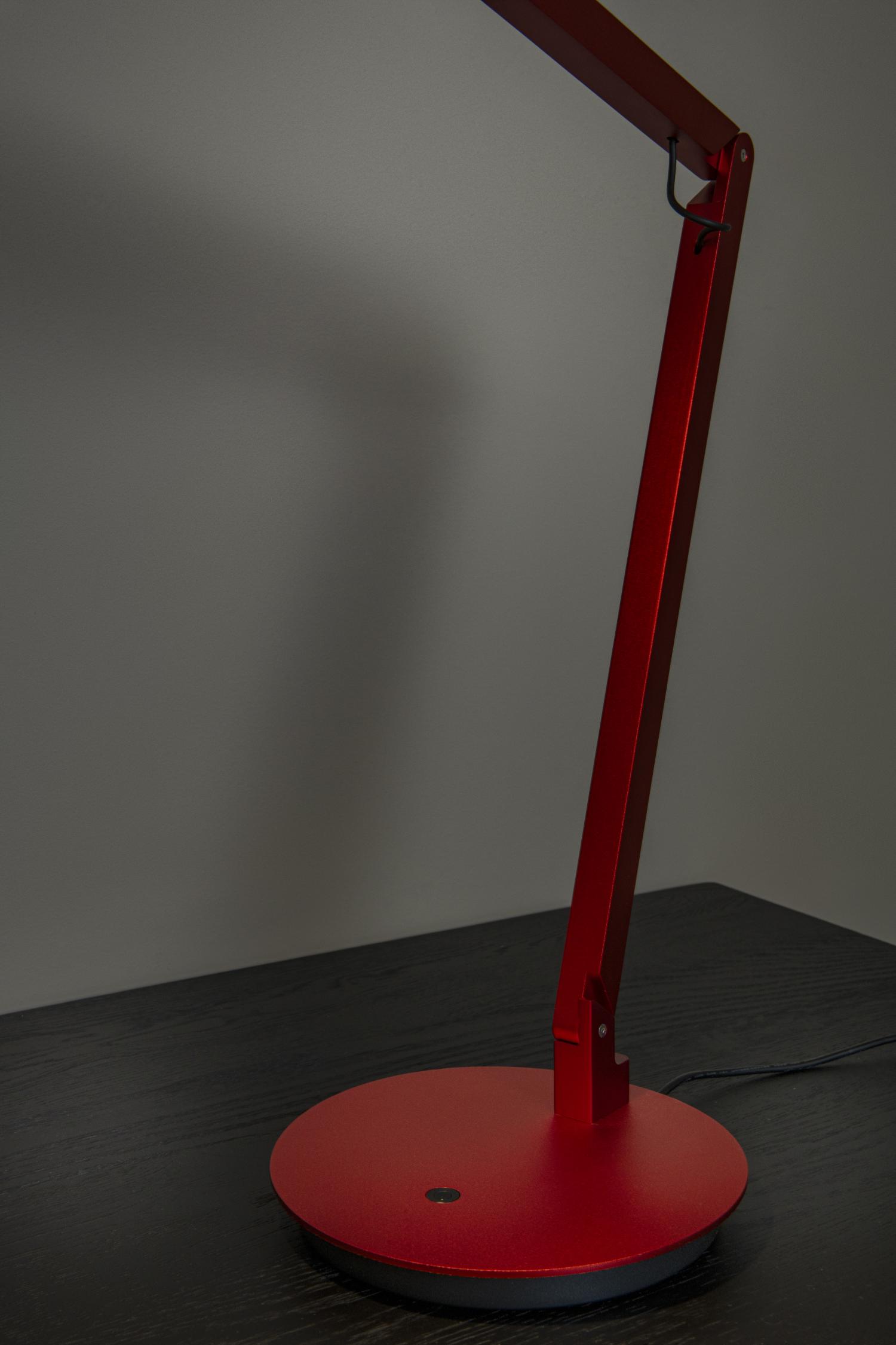 Lucide OGDEN - Tafellamp - LED Dimb. - 1x7W 3000K - Rood - Afbeelding 5