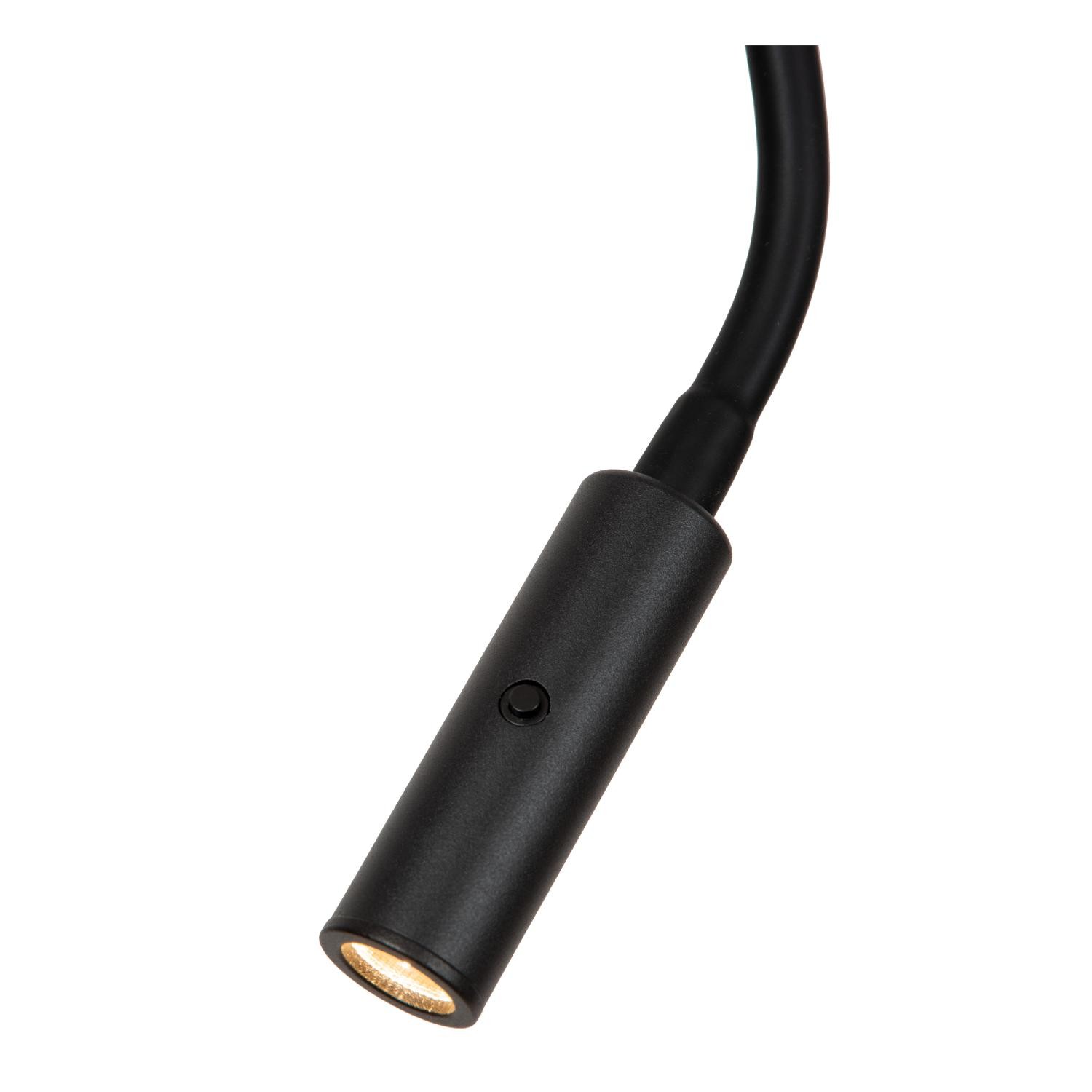 Lucide MAGIC - Vloerlamp - Ø 24 cm - 1xE27 - Zwart - Afbeelding 6