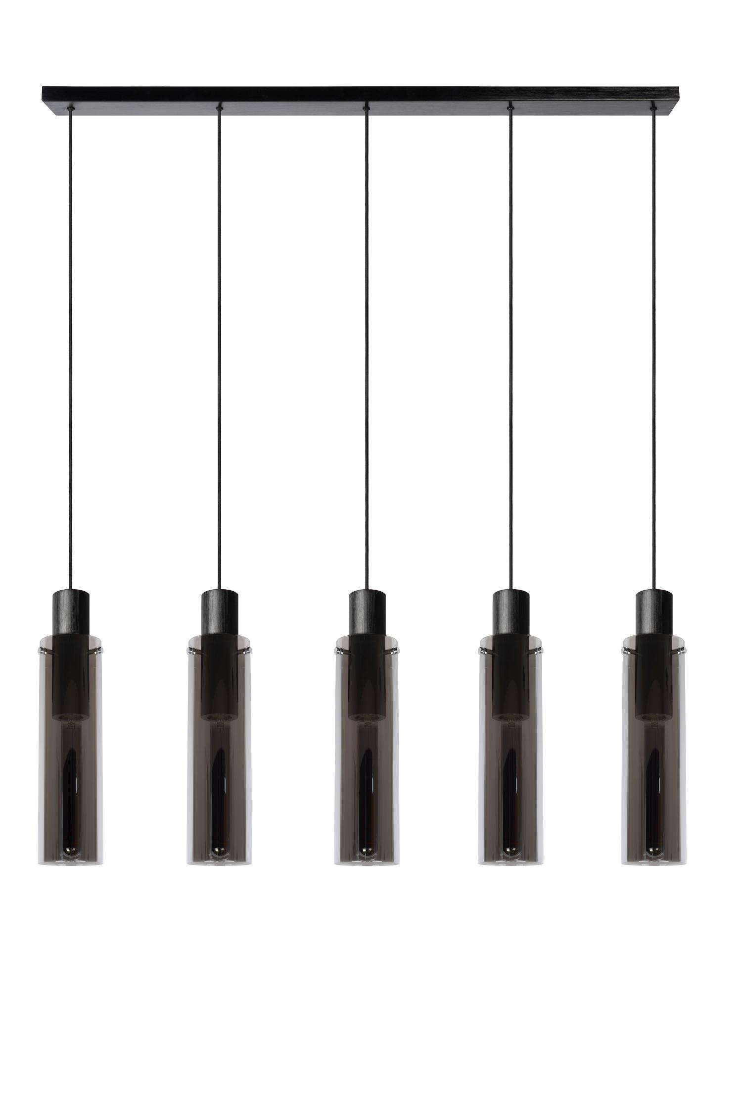 Lucide ORLANDO - Hanglamp - 5xE27 - Fumé - Afbeelding 2