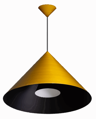 ETH Dillon hanglamp 1 x E27 D55xH35cm brons