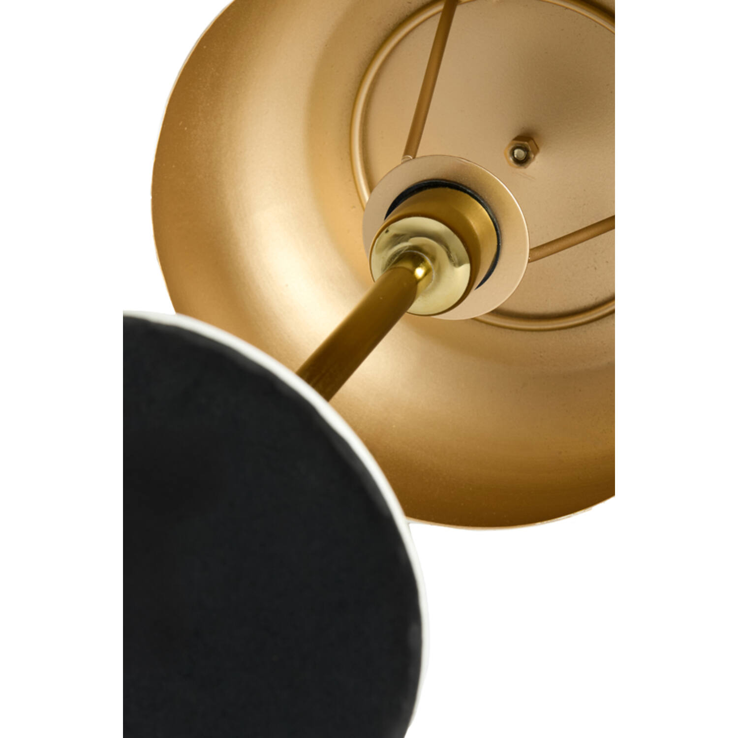 Tafellamp Ø22x34 cm SURIN glans licht grijs+goud - Afbeelding 2