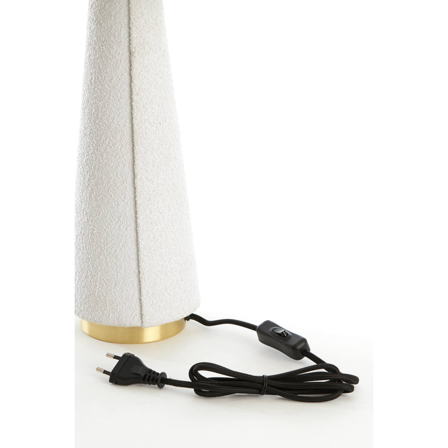 Tafellamp Ø30x61 cm DEVIA bouclé crème - Afbeelding 6