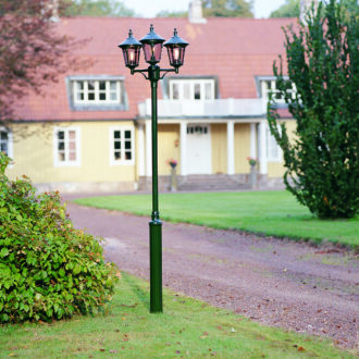 Virgo 230V staand armatuur 3-lichts 54cm excl paal, E27 max 3x 100W