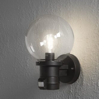 Nemi 230V wandarmatuur opwaarts met bewegingsmelder 31cm, E27 max 60W