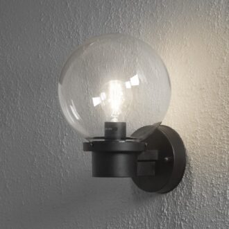 Nemi 230V wandarmatuur, opwaarts met schemerschakelaar 29cm, E27 max 60W