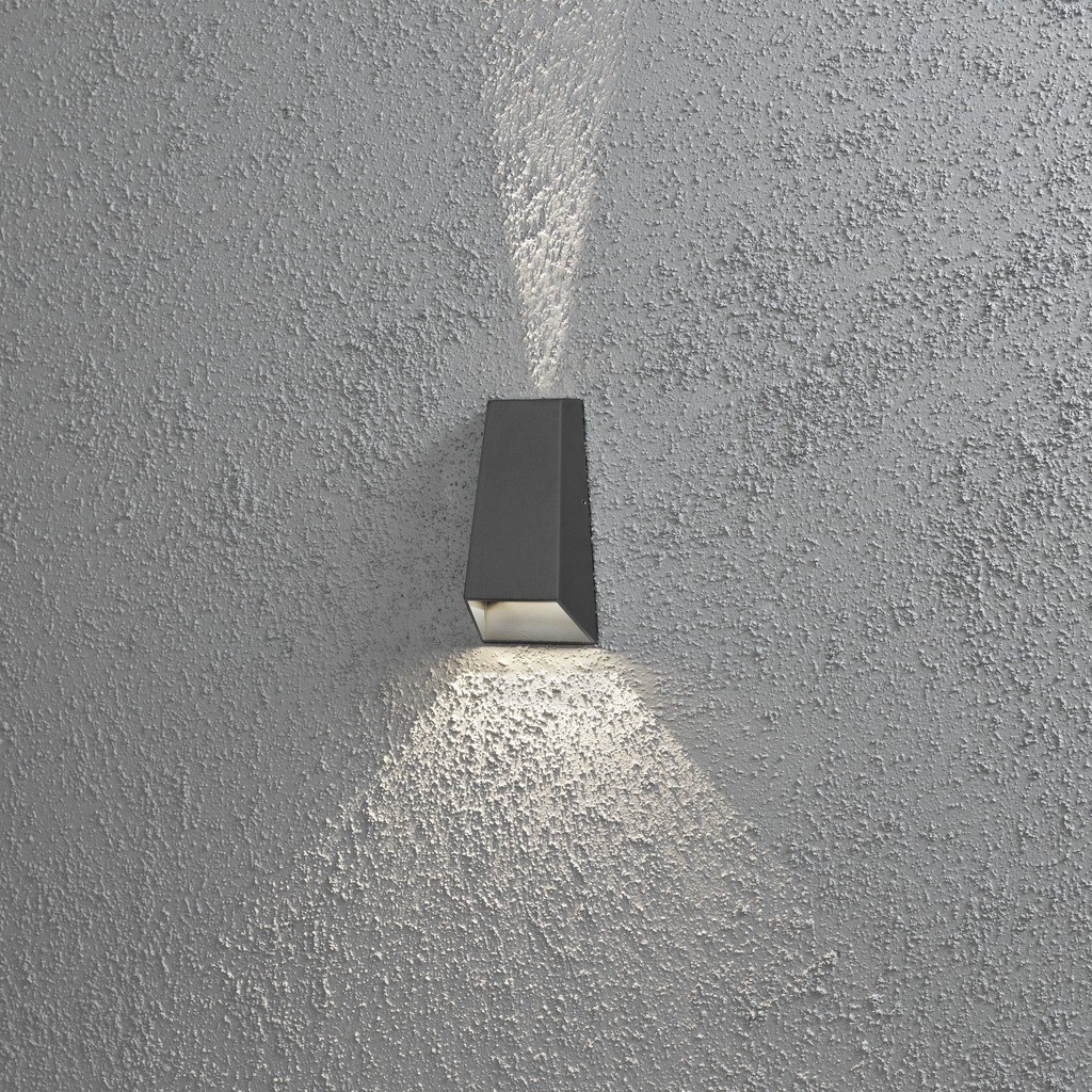 Imola PowerLED 230V wandarmatuur flush 17cm, 2x 3W