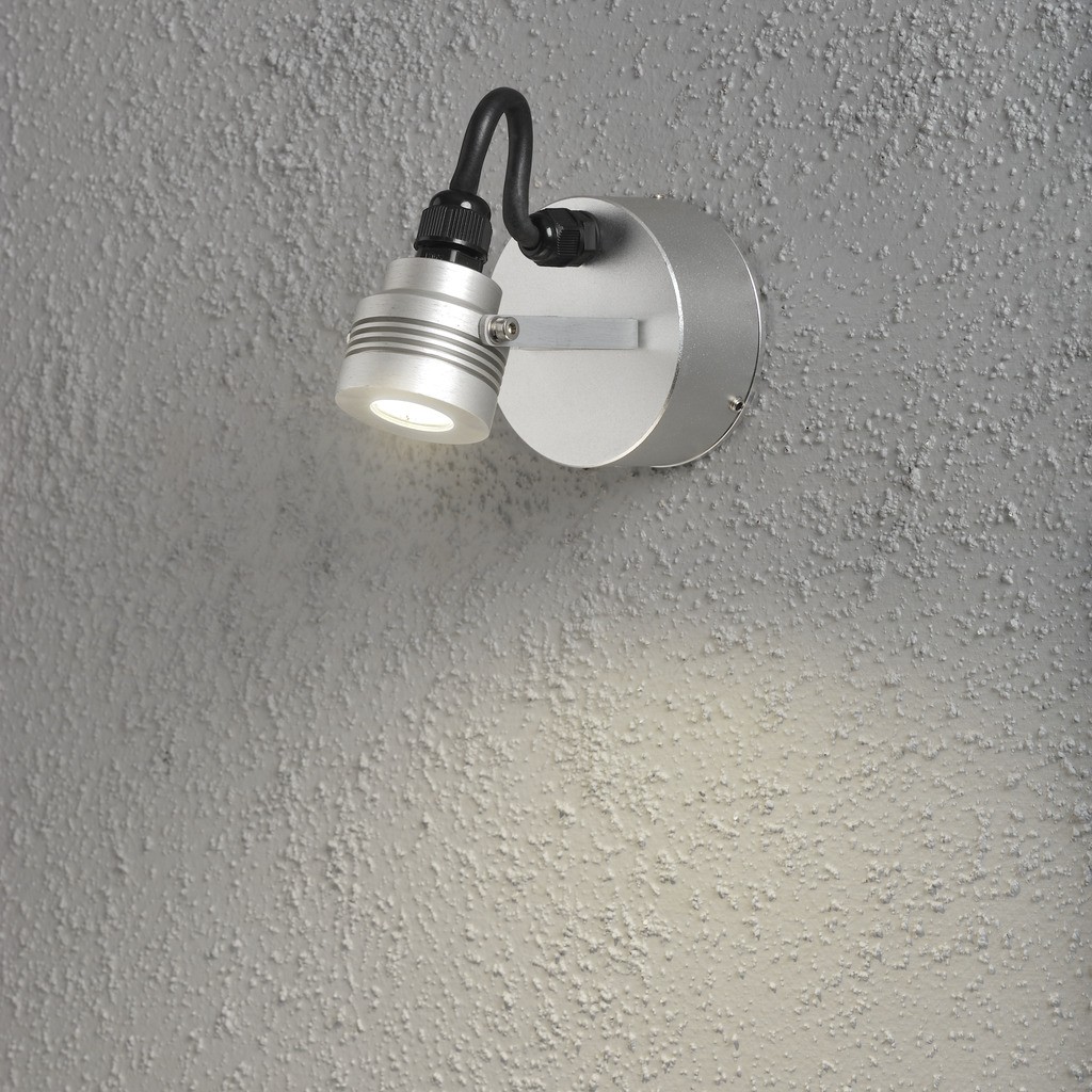 Monza PowerLED 230V wandrichtspot, diameter 4.5cm, zwenkbaar, 1x 1W