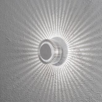 Monza PowerLED 230V wandarmatuur flush rond 15cm, 1x 5W