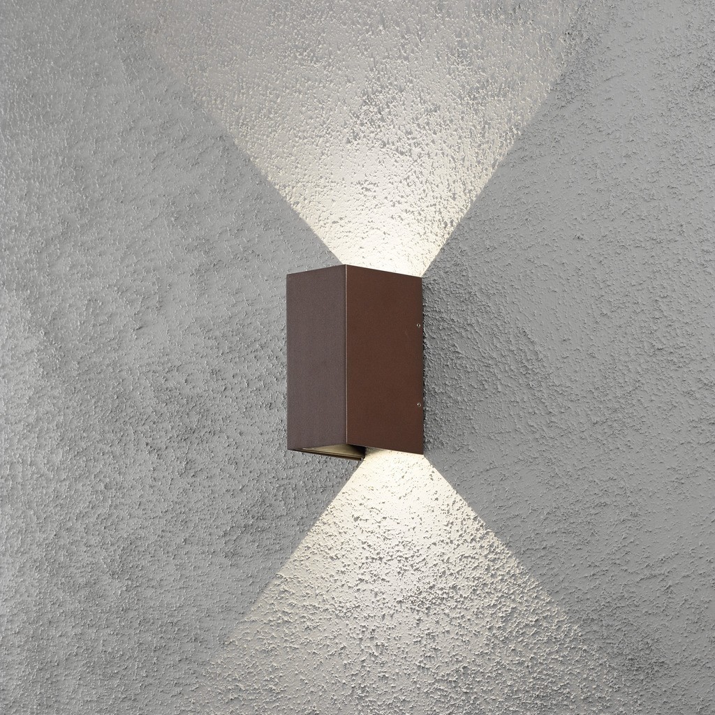 Cremona PowerLED 230V wandarmatuur flush 17cm, 2x 3W