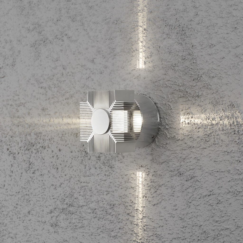 Monza PowerLED 230V wandarmatuur vierkant flush 9cm, 1x 3W