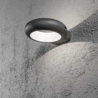 Rovigo PowerLED 230V wandarmatuur ring Ø 20cm, vandalismebestendig glas, 1x 5W