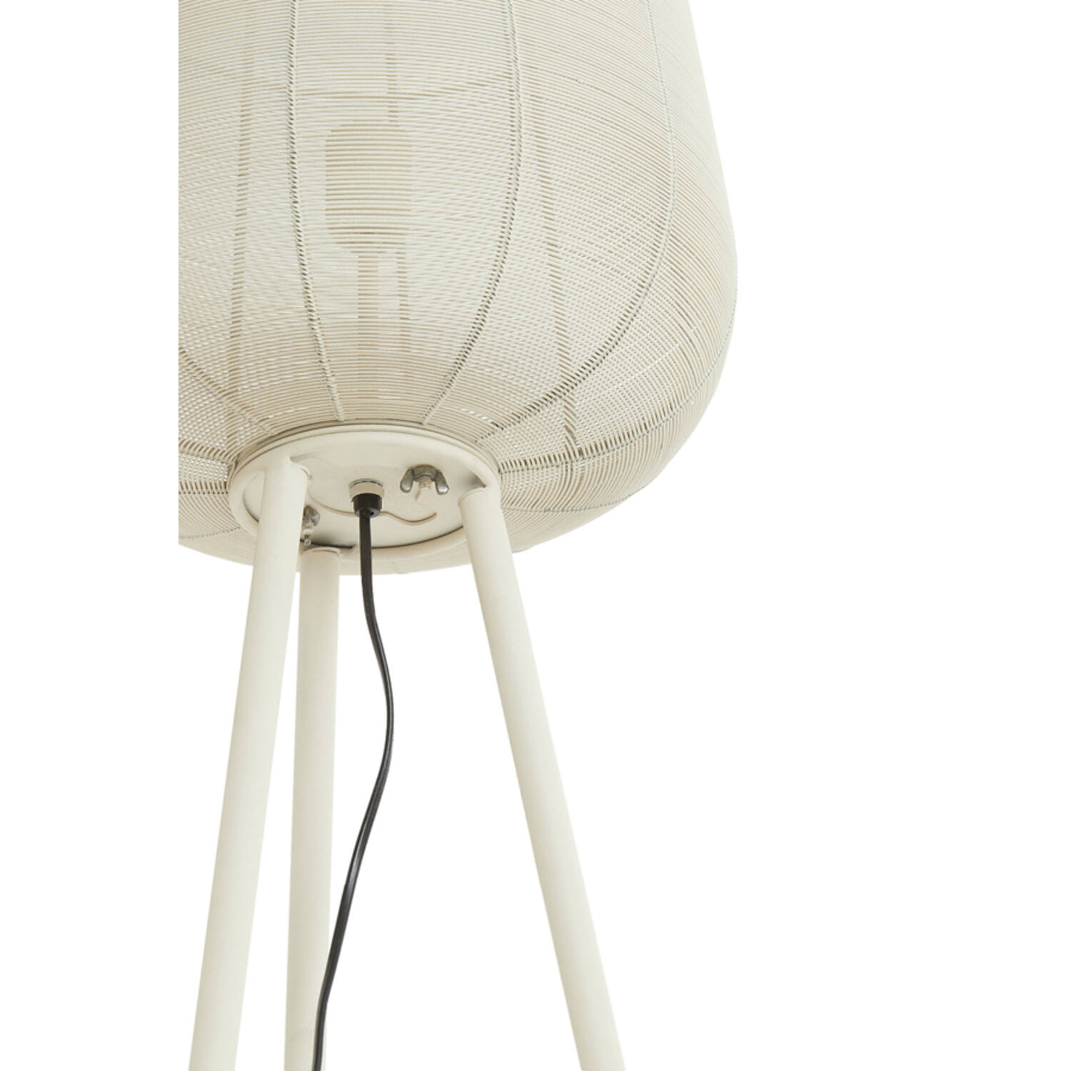 Vloerlamp driepoot Ø37x147 cm ADETA mat crème - Afbeelding 5