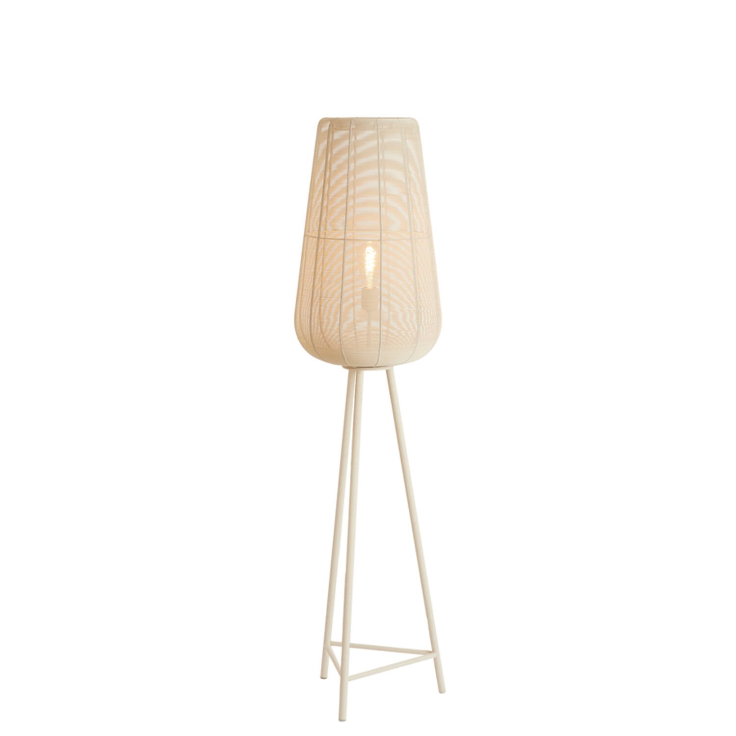 Vloerlamp driepoot Ø37x147 cm ADETA mat crème