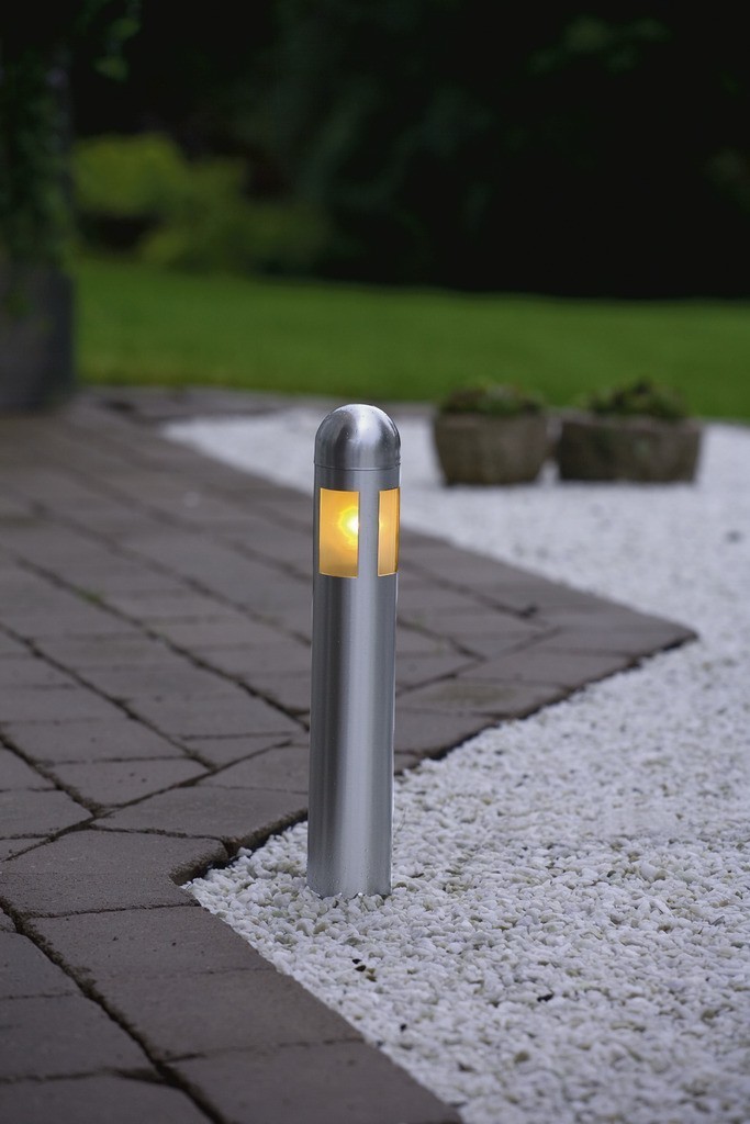 Amalfi LED 12V Set van 3 paaltjes rond diameter 6cm op grondspies 35cm, 3x 0.6W - Afbeelding 3