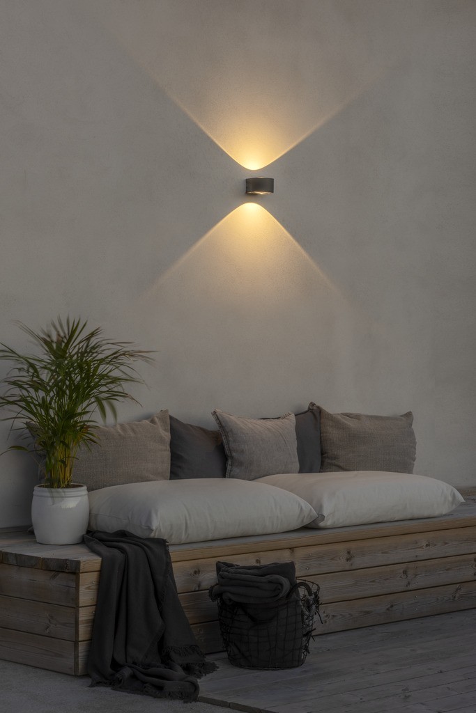 Gela PowerLED 230V wandarmatuur flush rond twin 11x6.5cm, 2x 6W - Afbeelding 4