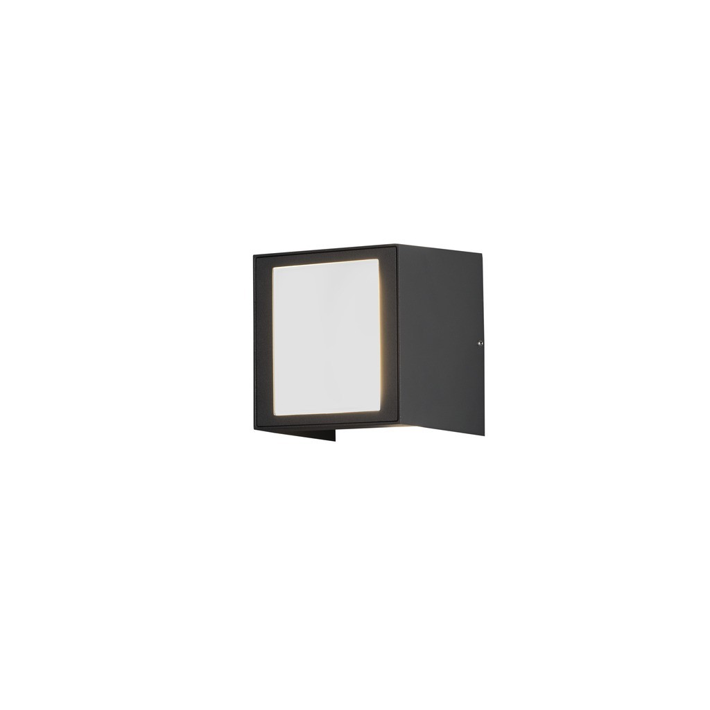 Cremona PowerLED 230V wandarmatuur flush 14.5cm opal twin, 3x 3W warmwit, 0-90° traploos instelbare stralingshoeken - Afbeelding 5
