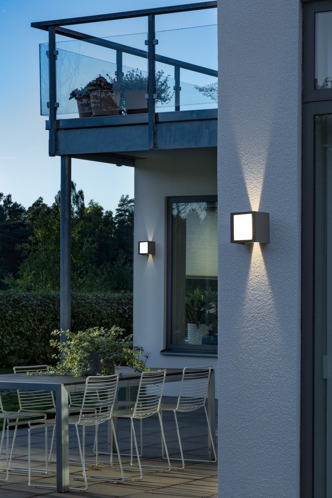 Cremona PowerLED 230V wandarmatuur flush 14.5cm opal twin, 3x 3W warmwit, 0-90° traploos instelbare stralingshoeken - Afbeelding 6