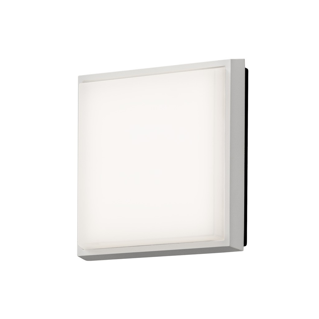 Cesena PowerLED 230V flush wandarmatuur of plafonniere square 17.5cm, vand.bestendig glas, 1x 10W - Afbeelding 3
