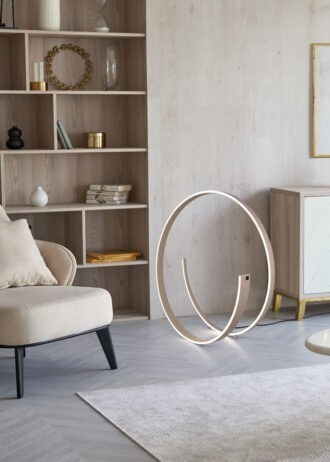 Cinque vloerlamp Cinardi Taupe