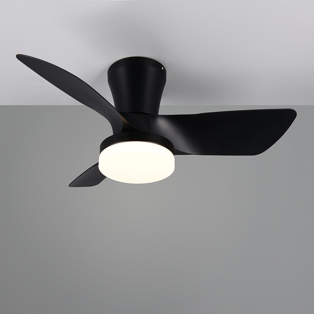 Plafondventilator Trio Randers 76cm zwart