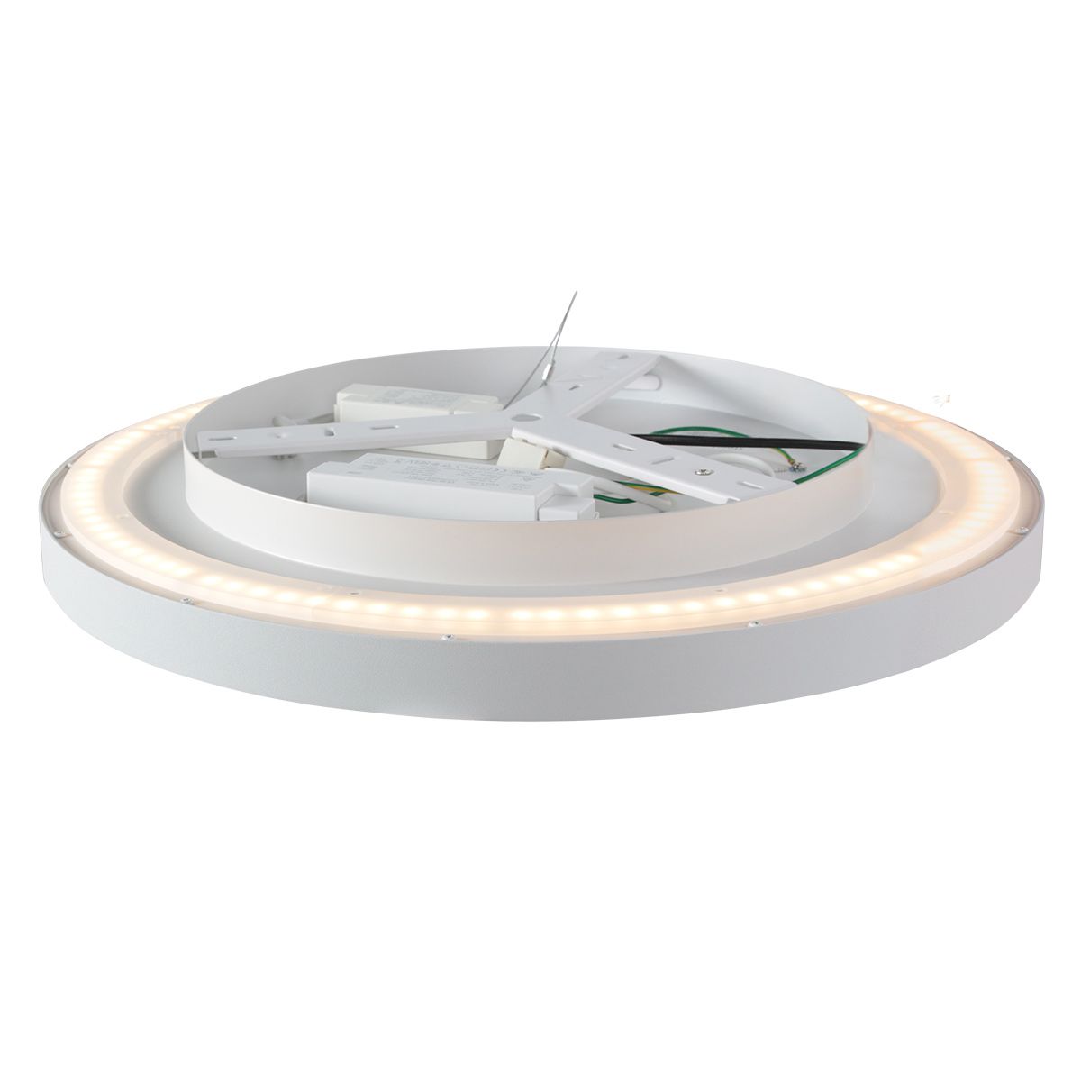 Plafondlamp Flady 3685W Wit – Dimbare LED plafonnière Ø40 cm met uplight - Afbeelding 7