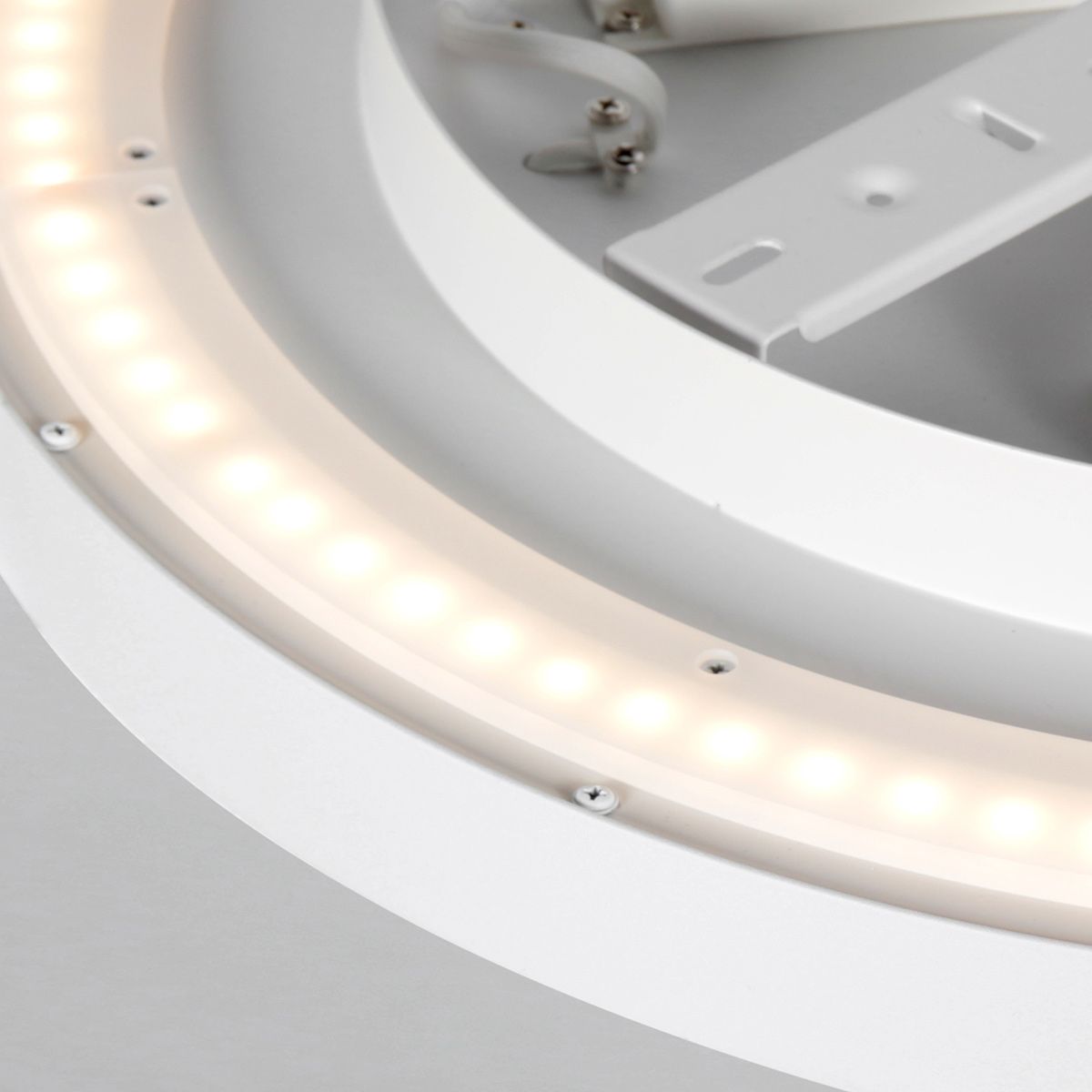 Plafondlamp Flady 3685W Wit – Dimbare LED plafonnière Ø40 cm met uplight - Afbeelding 3