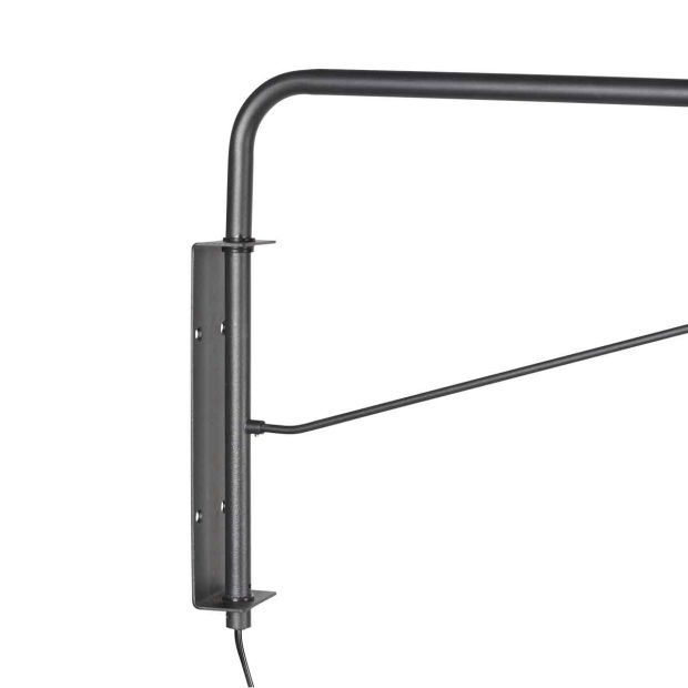 Zwart met bronzen wandlamp Pintino 4126ZW GU10 fitting - Afbeelding 4