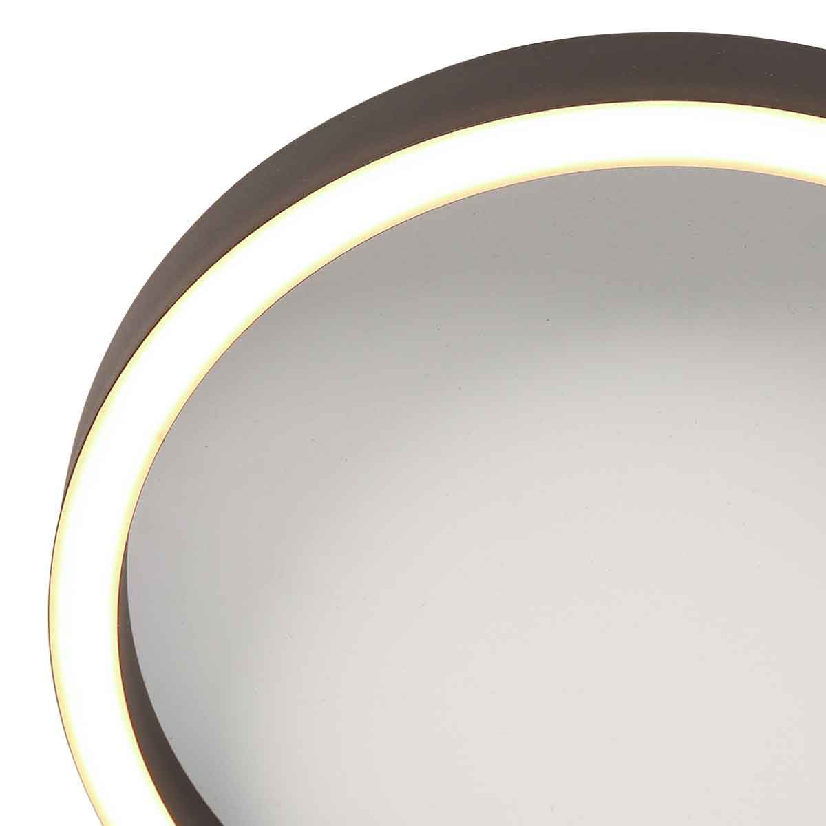 Plafondlamp Ringlux 4135ZW Zwart – Dimbare LED plafonnière Ø40 cm met uplight - Afbeelding 14