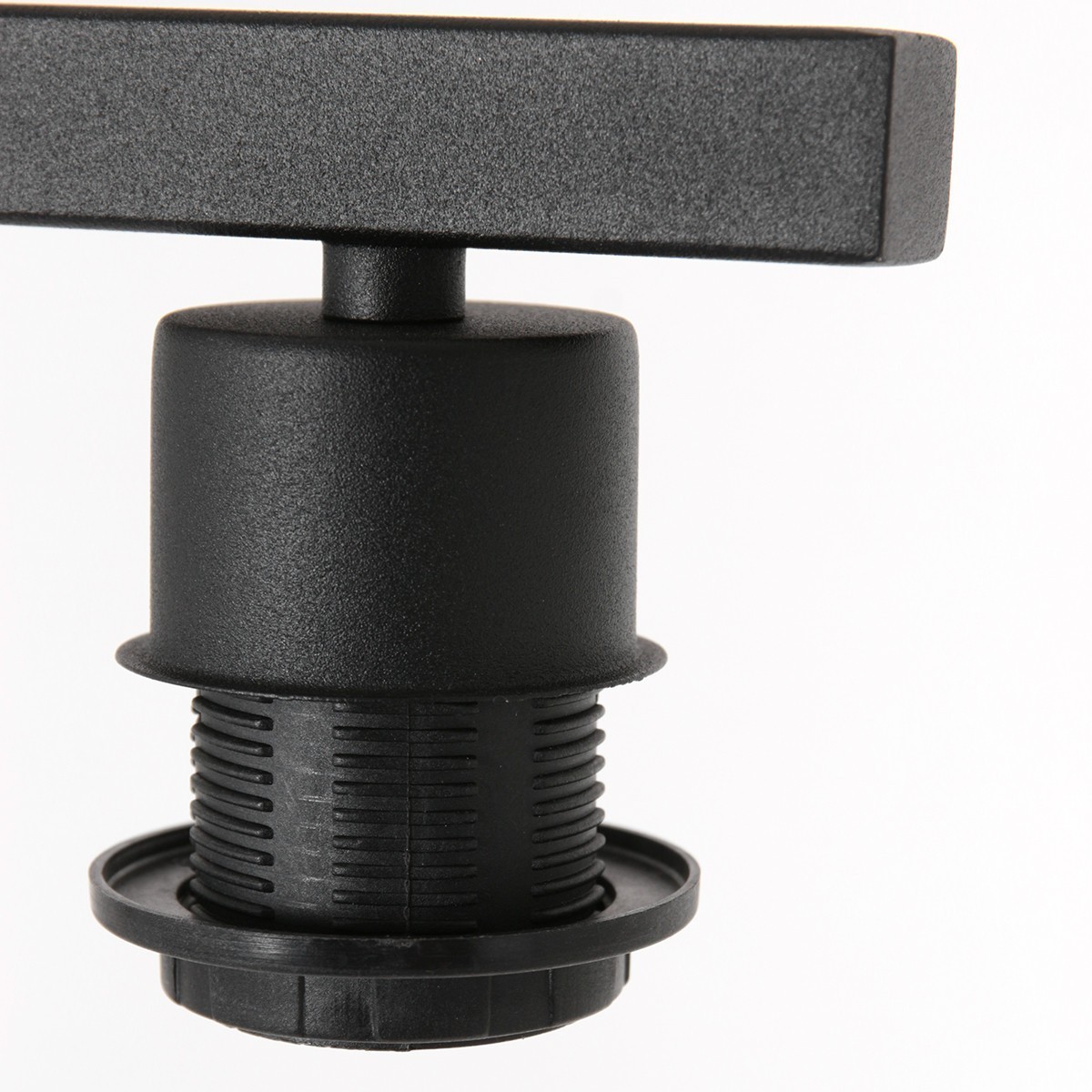 Zwarte vloerlamp Stang 3706ZW met schakelaar en naturel gras kap - Afbeelding 12