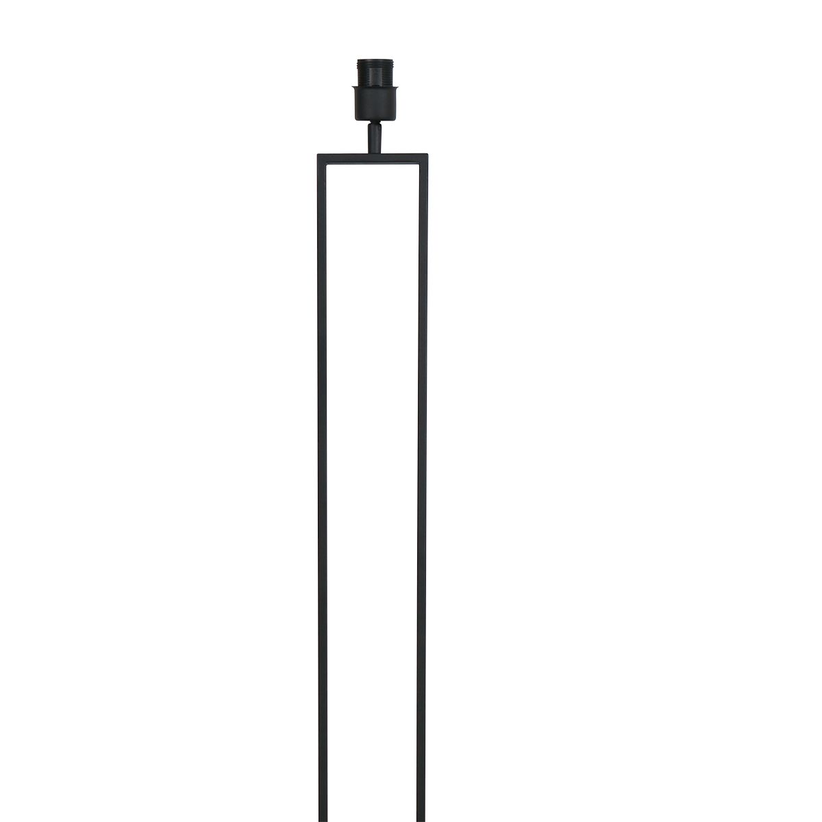 Zwarte staande lamp Stang 3853ZW met E27 fitting en groen velours kap - Afbeelding 3