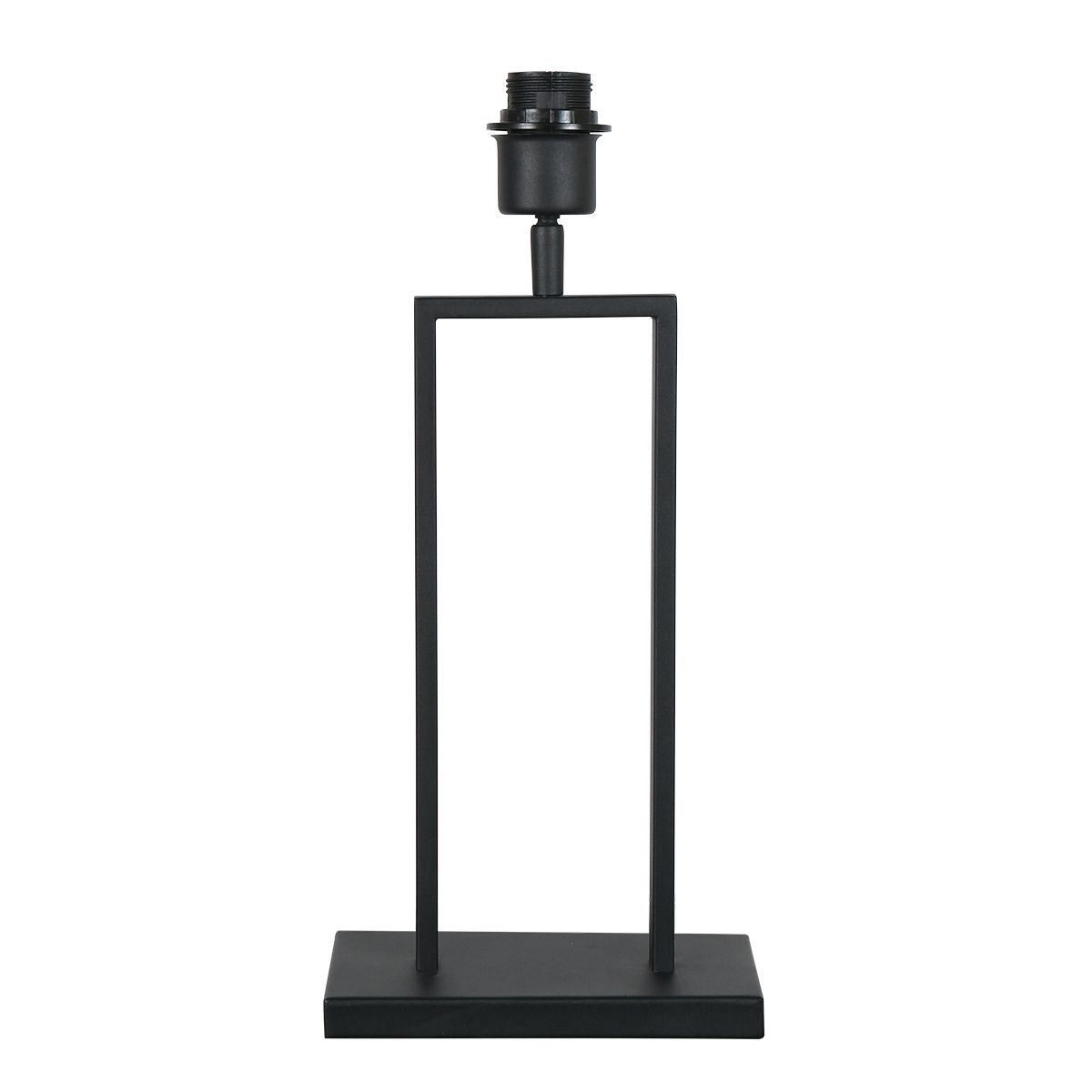 Zwarte tafellamp Stang 3858ZW met E27 fitting en grijs velours stoffen kap - Afbeelding 10