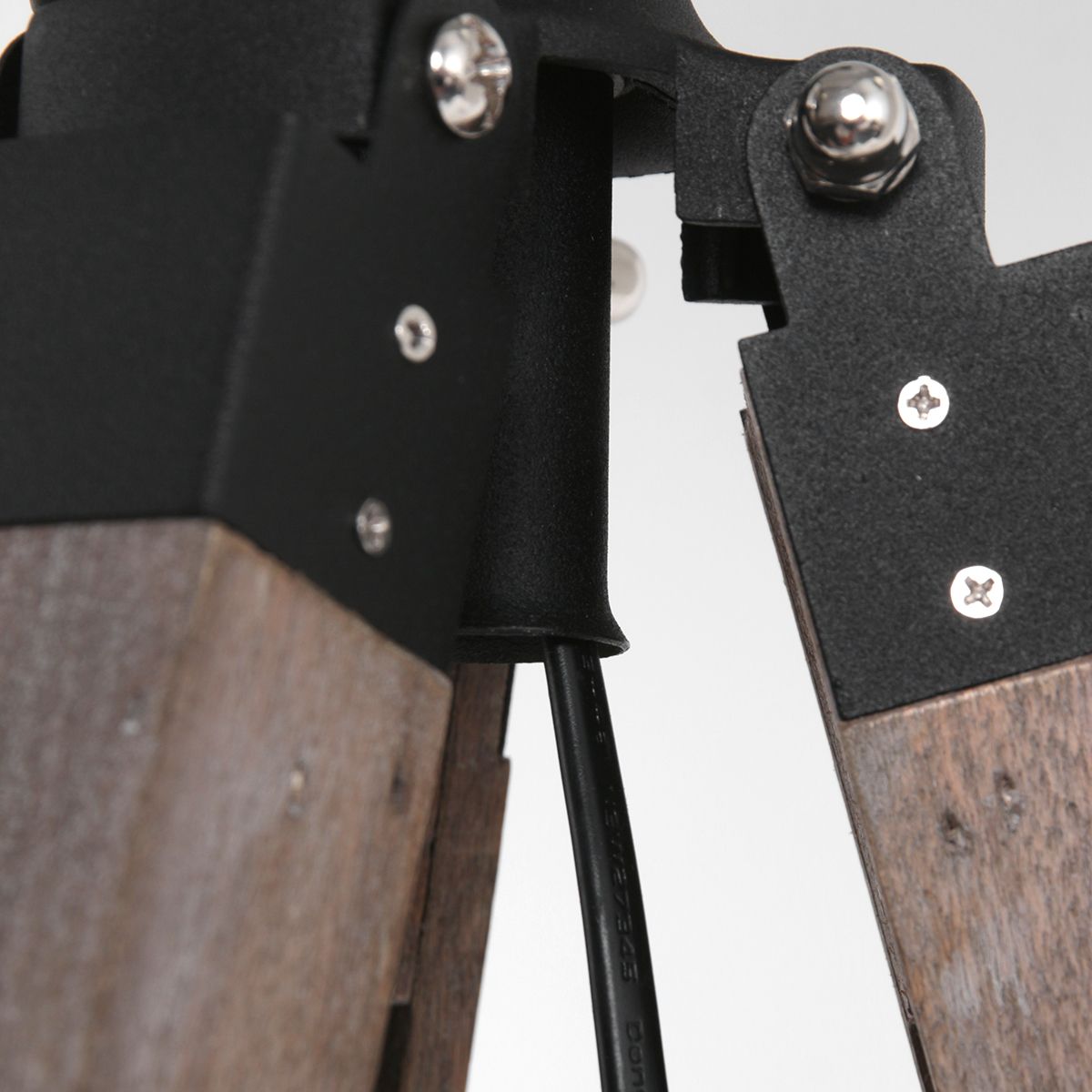 Vloerlamp Triek 4106ZW driepoot met Grijze lampenkap - Afbeelding 9