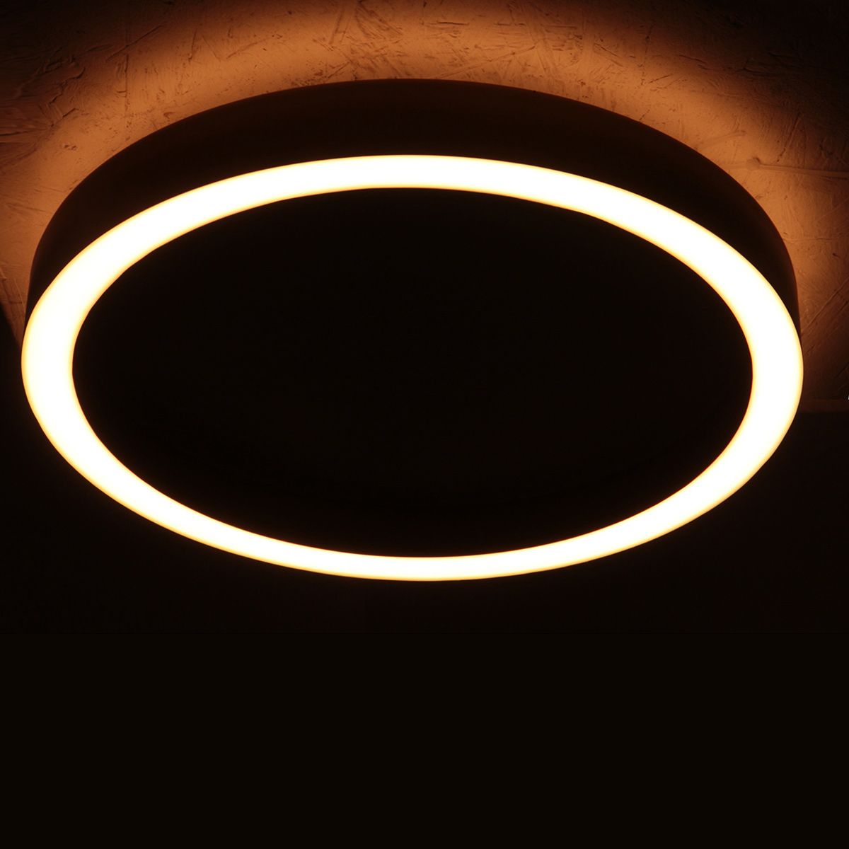 Plafondlamp Ringlux 4134ST Staal – Dimbare LED plafonnière Ø30 cm met uplight - Afbeelding 7