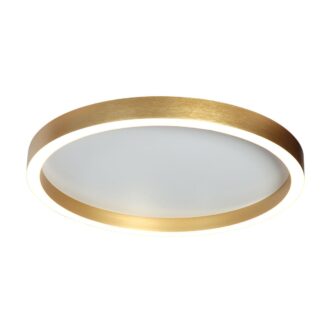 Plafondlamp Ringlux 4135GO Goud – Dimbare LED plafonnière Ø40 cm met uplight
