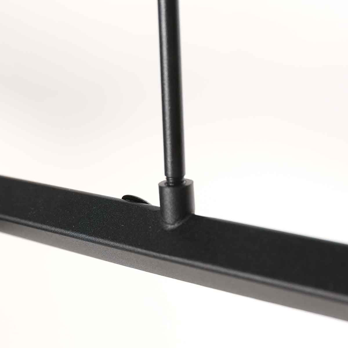 Zwarte hanglamp Marcadore 120cm breed 6 lichts - Afbeelding 5