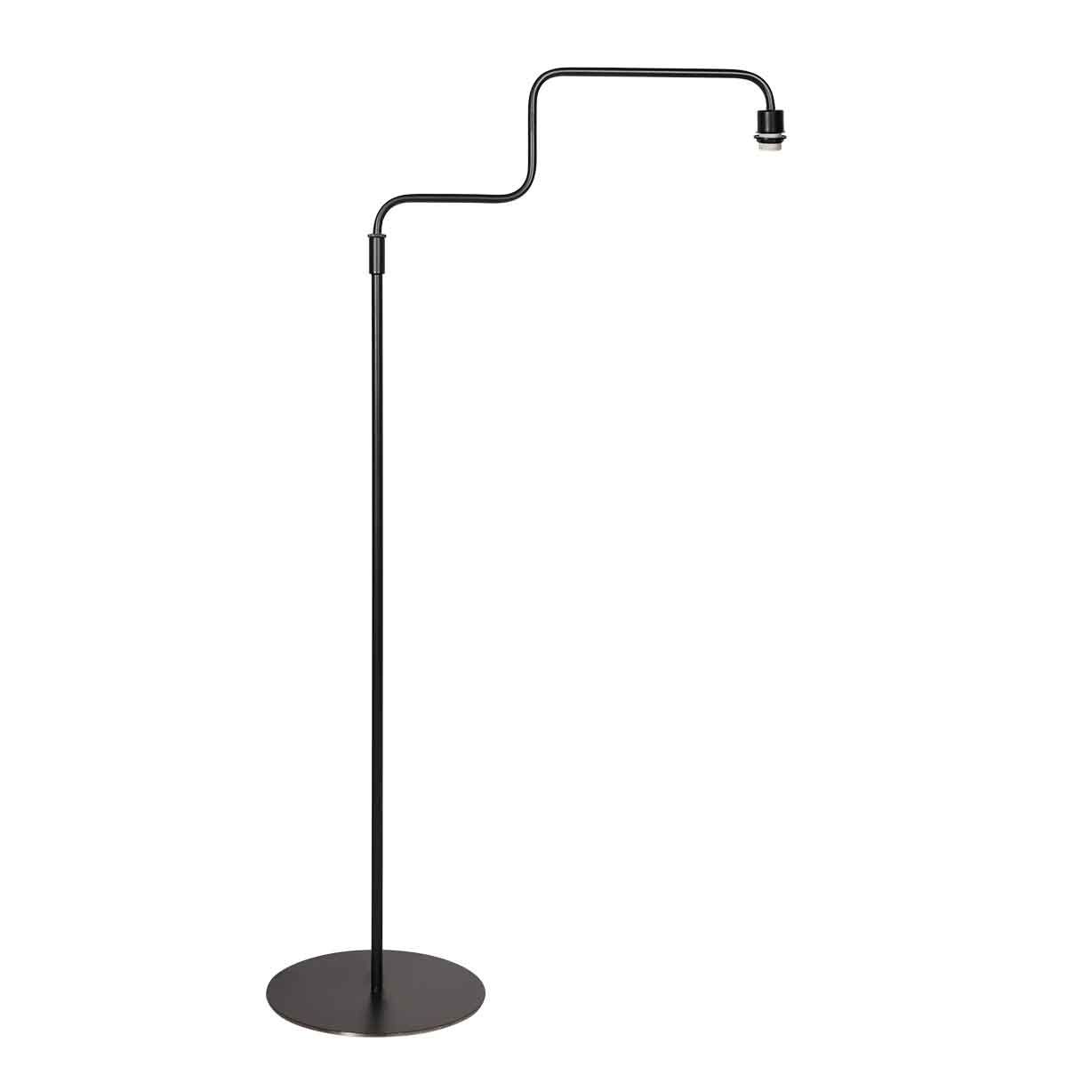 Zwarte vloerlamp Bloeba 4165ZW met groen velours kap - Afbeelding 7