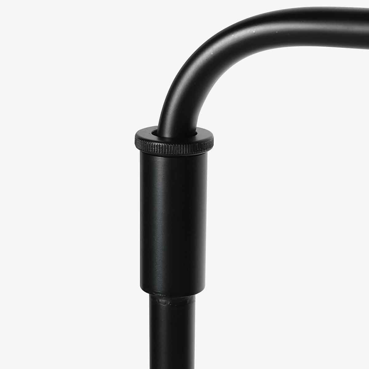 Zwarte vloerlamp Bloeba 4165ZW met groen velours kap - Afbeelding 9